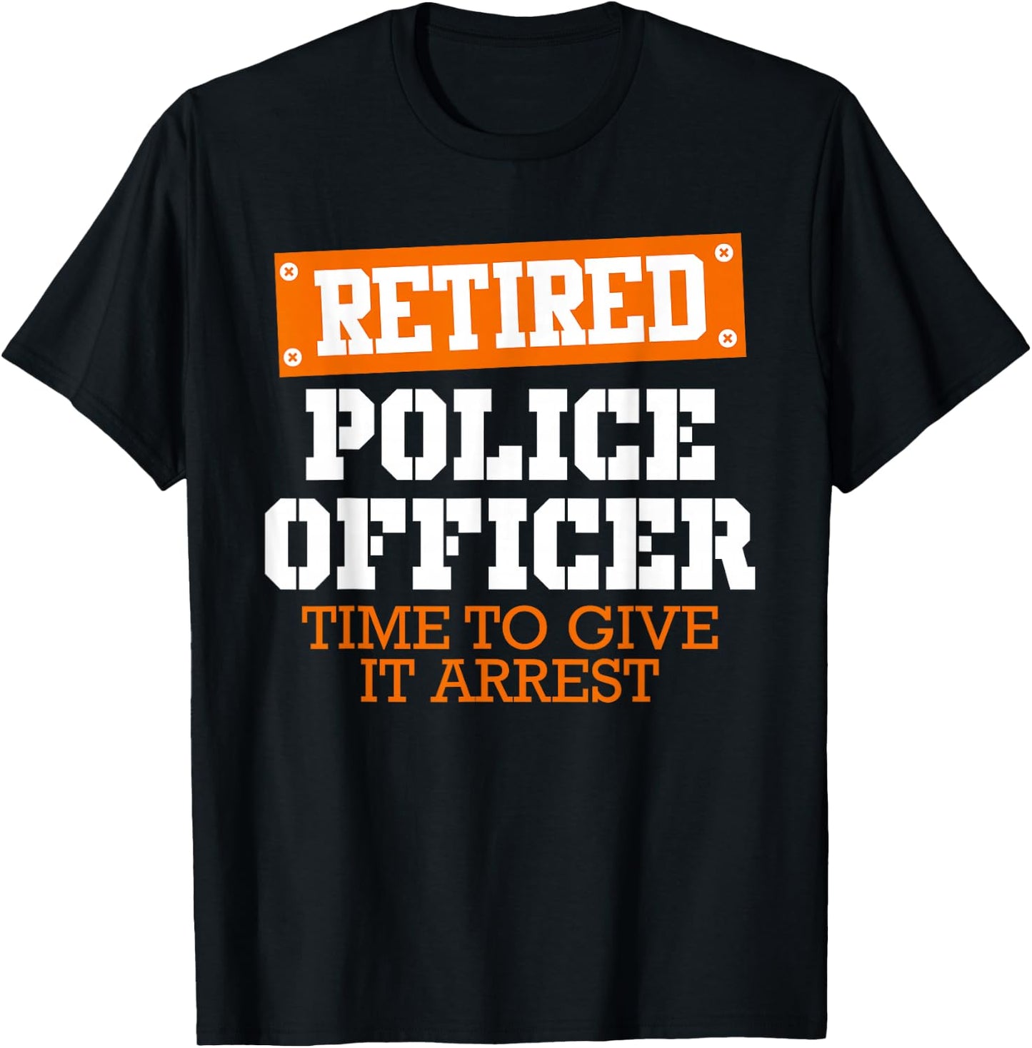 Police officer retired policeman pension Retirement T-Shirt - T-Shirt | Black