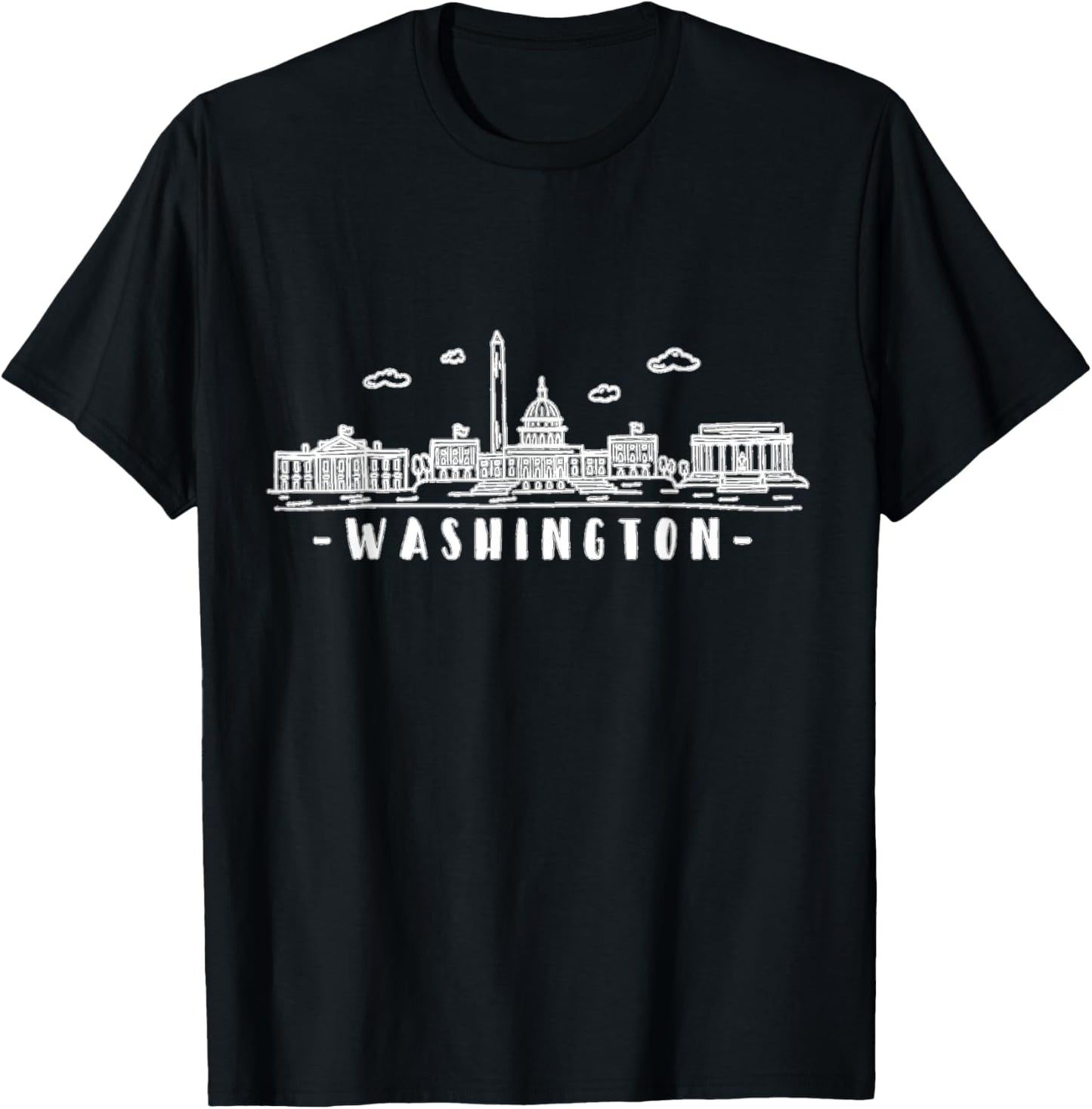 Washington DC Skyline T-Shirt - T-Shirt | Black
