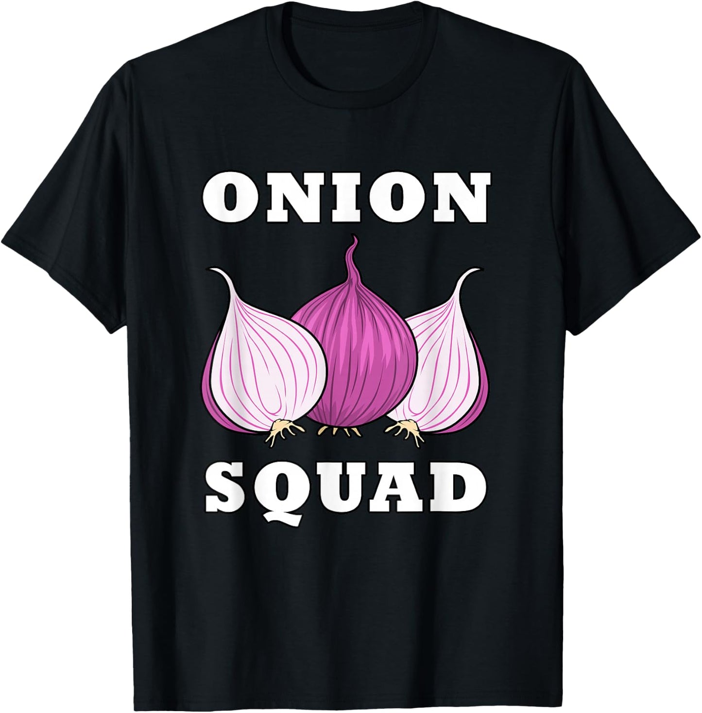 Onion Squad Hobby Chef Vegetables Food Chef T-Shirt - T-Shirt | Black