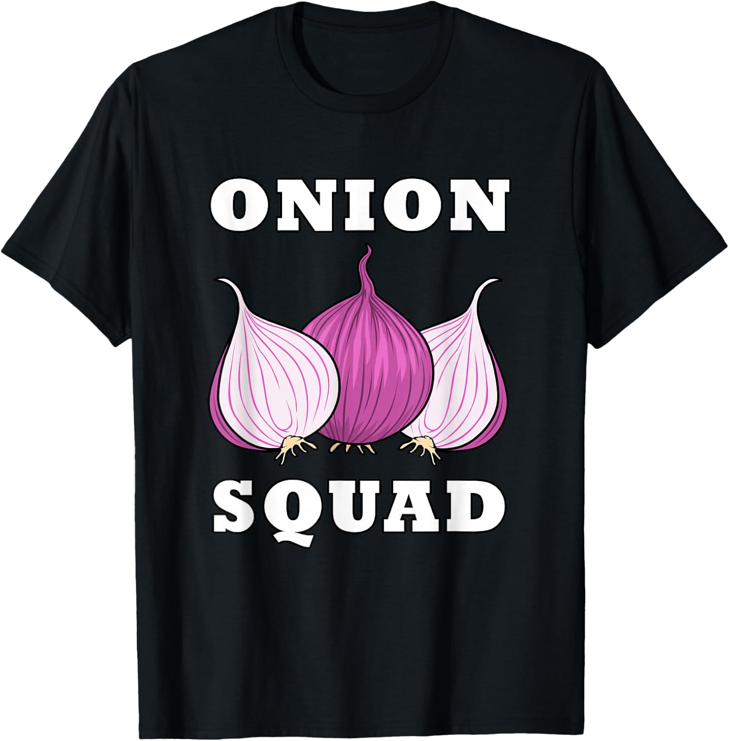 Onion Squad Hobby Chef Vegetables Food Chef T-Shirt - T-Shirt | Black