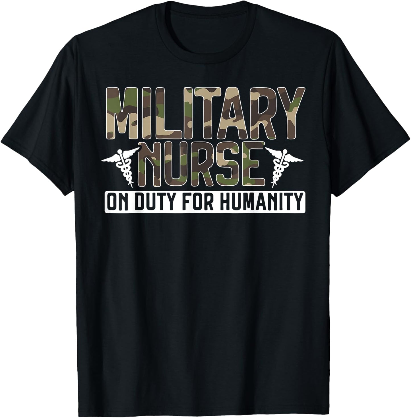 Military Nurse Registered Nurse Nursing Army Soldier T-Shirt - T-Shirt | Black
