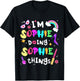 I'm Sophie Doing Sophie Things Cute Girls Personalized Name T-Shirt - T-Shirt | Black