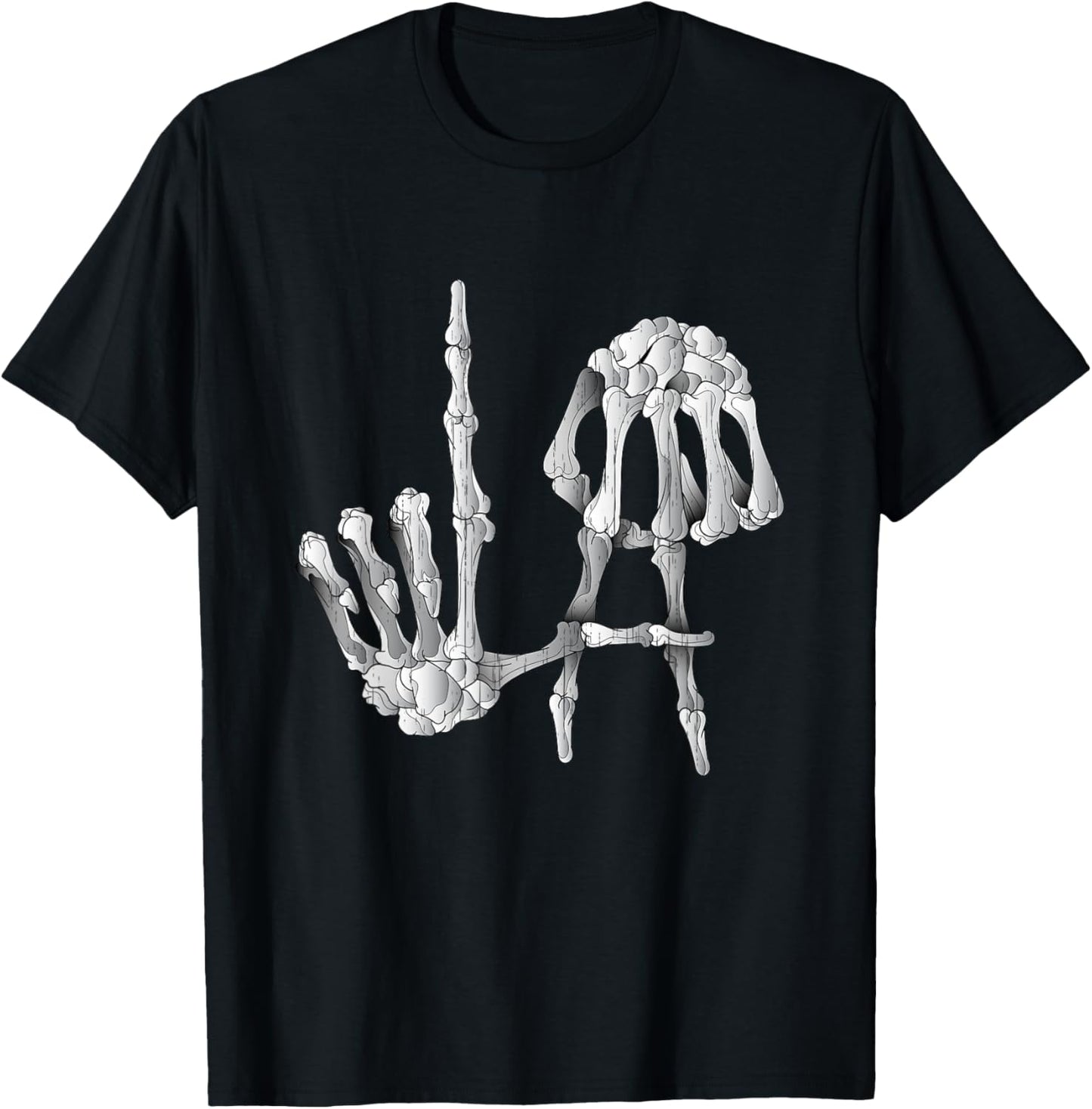 Los Angeles LA Hand Sign Funny Skeleton Halloween Costume T-Shirt - T-Shirt | Black