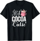 Hot Cocoa Cutie Christmas Quote Hot Chocolate Lover Girls T-Shirt - T-Shirt | Black