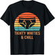 Tighty Whities & Chill Retro Sunset Apparel T-Shirt - T-Shirt | Black