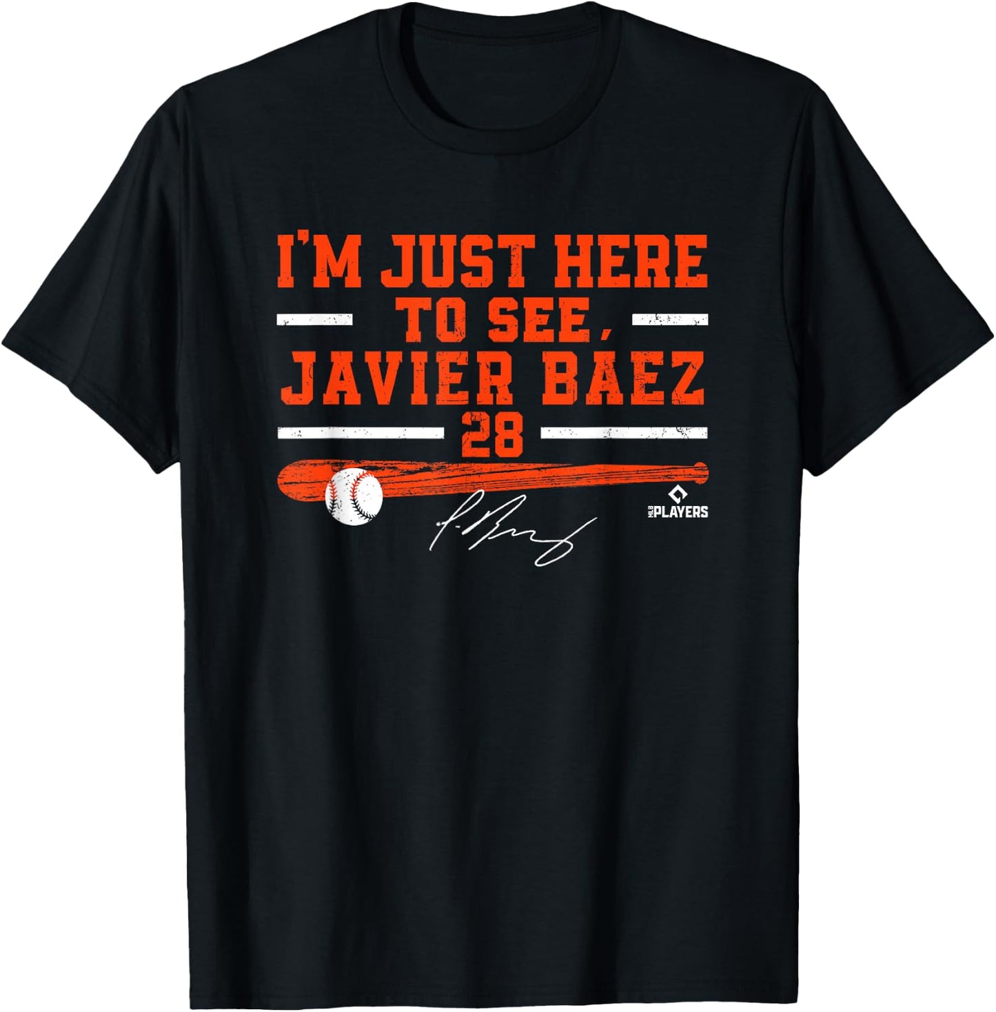 BallPark MVP I'm Just Here to See Javier Baez Detroit MLBPA T-Shirt - T-Shirt | Black