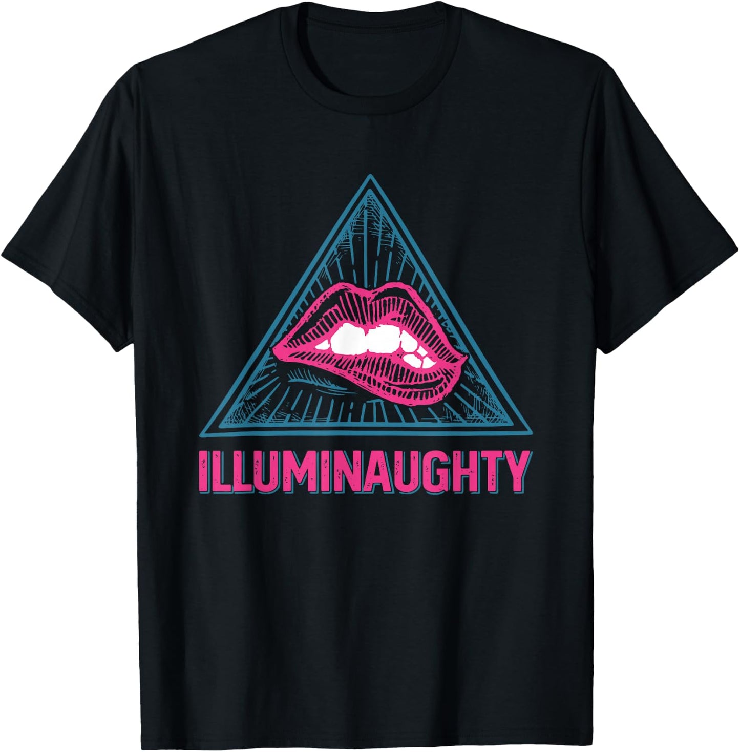 Illuminaughty Black -Adults Modern Lightweight Classic Fit Short Sleeve T-Shirt - T-Shirt | Black