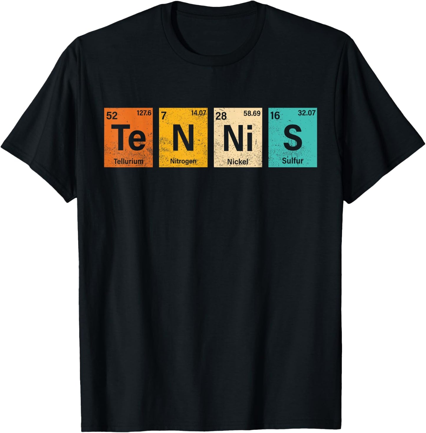 Periodic Table Tennis Player Funny Tennis Love tennis player T-Shirt - T-Shirt | Black