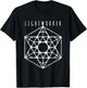 Lightworker Hexagram Sacred Geometry Mandala T-Shirt - T-Shirt | Black