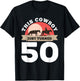 This Cowboy Just Turned 50 - 50th Birthday Horse Rider Gift T-Shirt - T-Shirt | Black