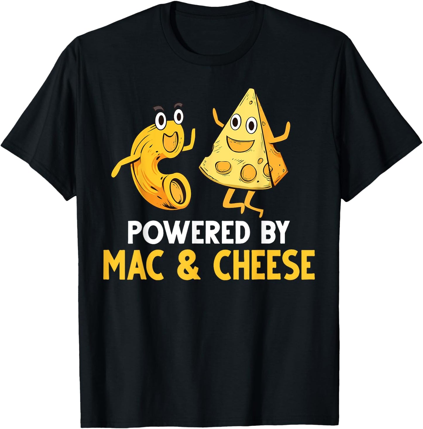 Funny Mac And Cheese Gift Kids Men Women Macaroni Cheese T-Shirt - T-Shirt | Black