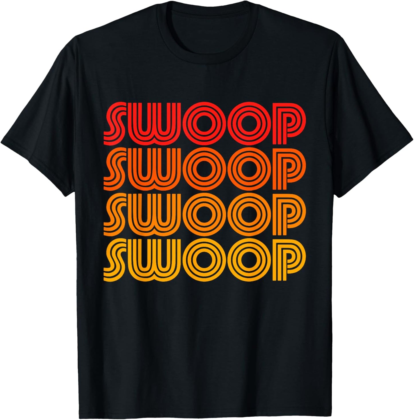 Swoop Funny Bird Wing Fly Avian Snag Odd Word Noise Love Fan T-Shirt - T-Shirt | Black
