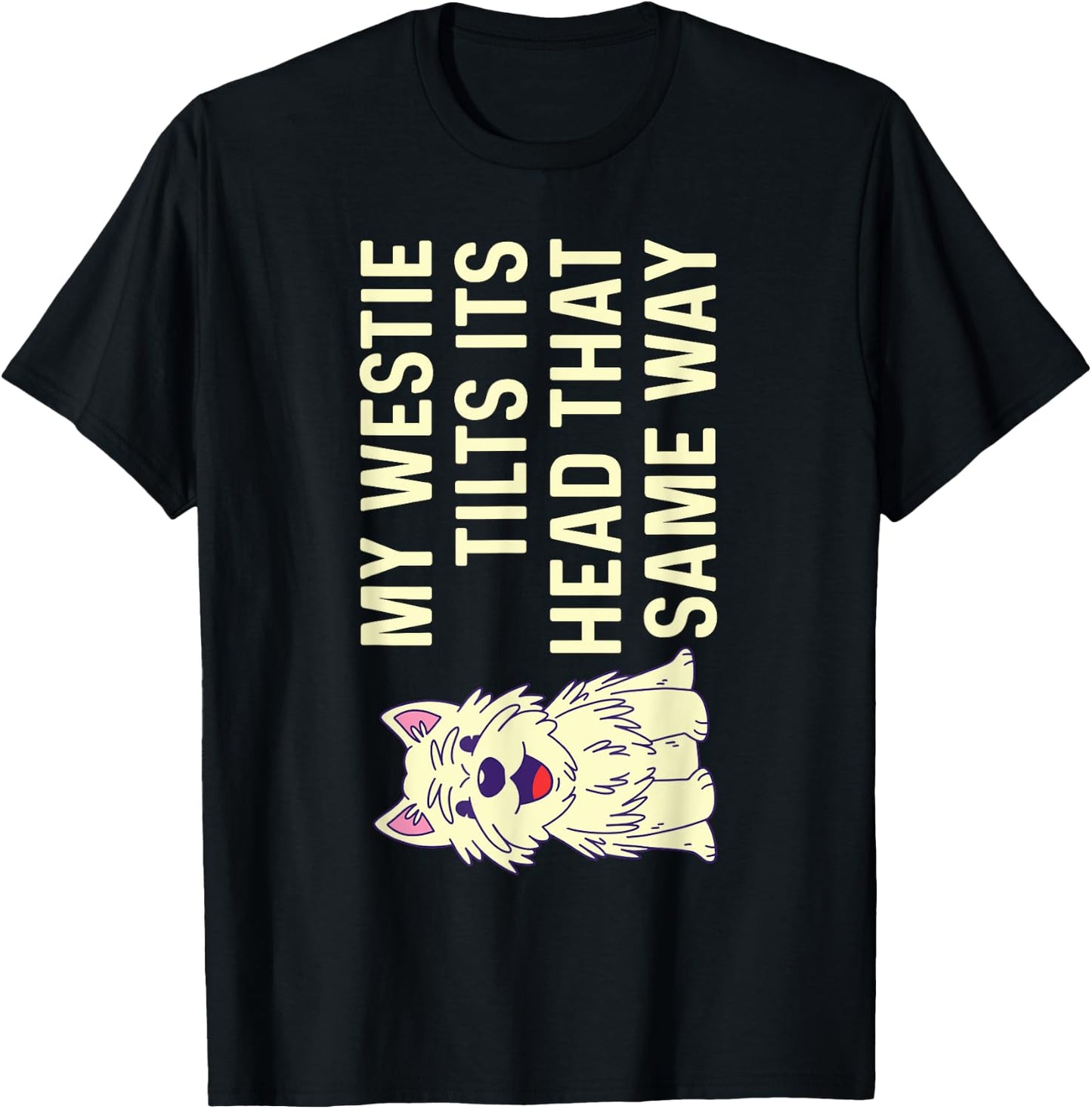 Westie West Highland White Terrier T-Shirt - T-Shirt | Black