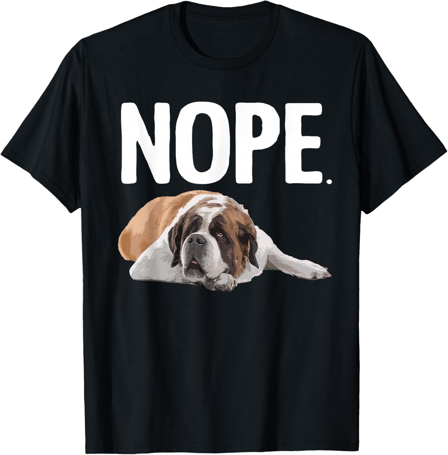 Funny Saint Bernard Art Women St. Bernard Dog Lovers T-Shirt - T-Shirt | Black