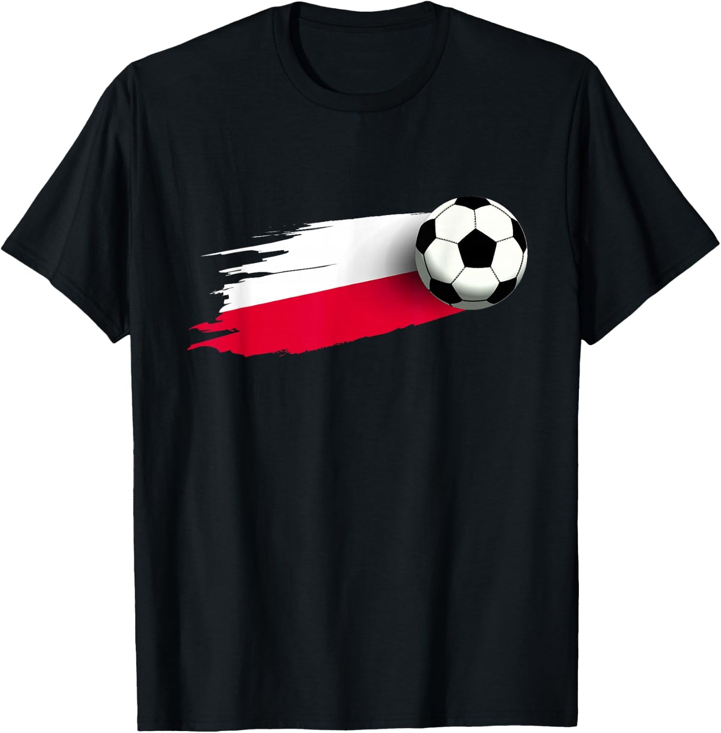 Poland Flag Jersey Polish Soccer Team Polish T-Shirt - T-Shirt | Black