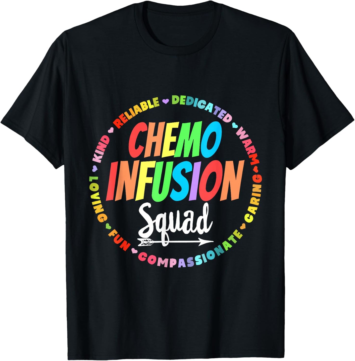 Chemo Infusion Squad Future Oncology Nurse Nursing School T-Shirt - T-Shirt | Black