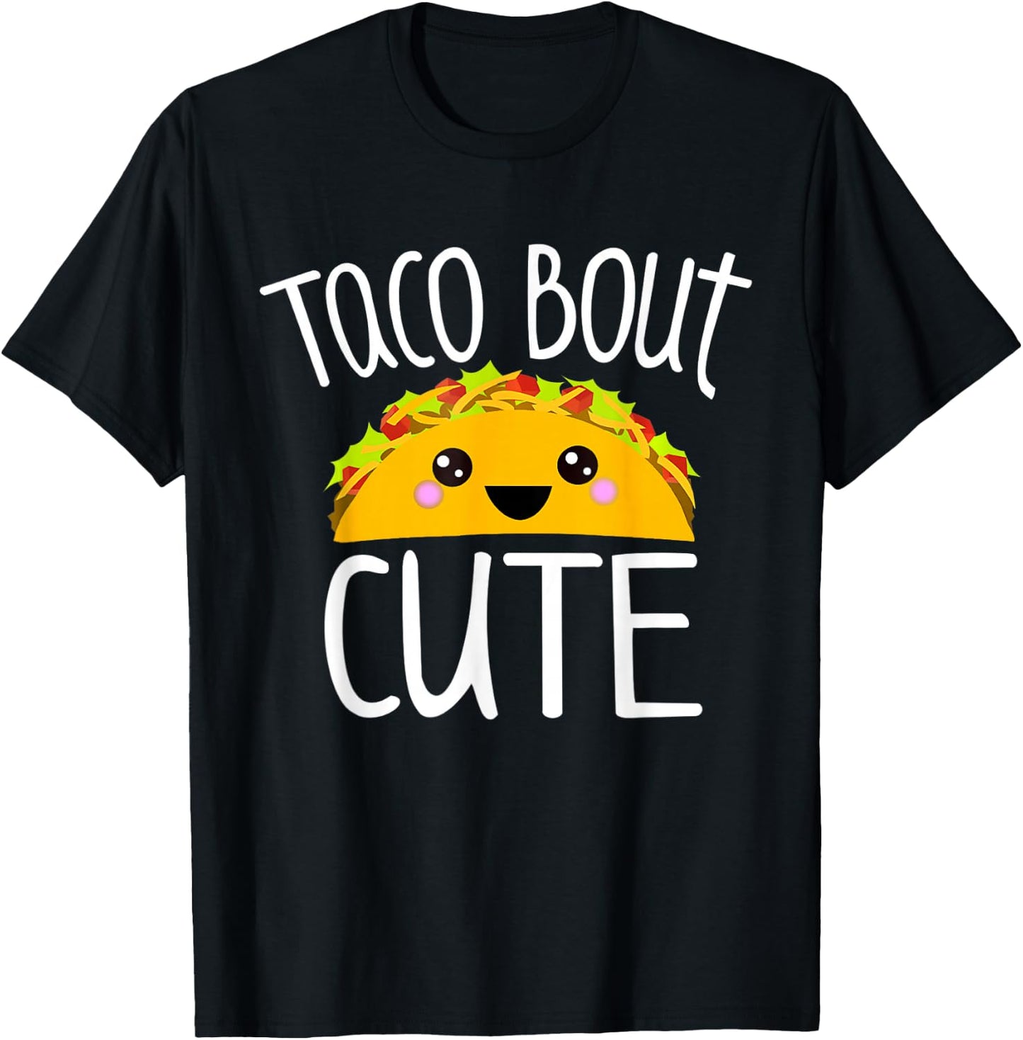 Funny Taco Lover Shirt TACO BOUT CUTE Girl Boy Kids Toddlers T-Shirt - T-Shirt | Black