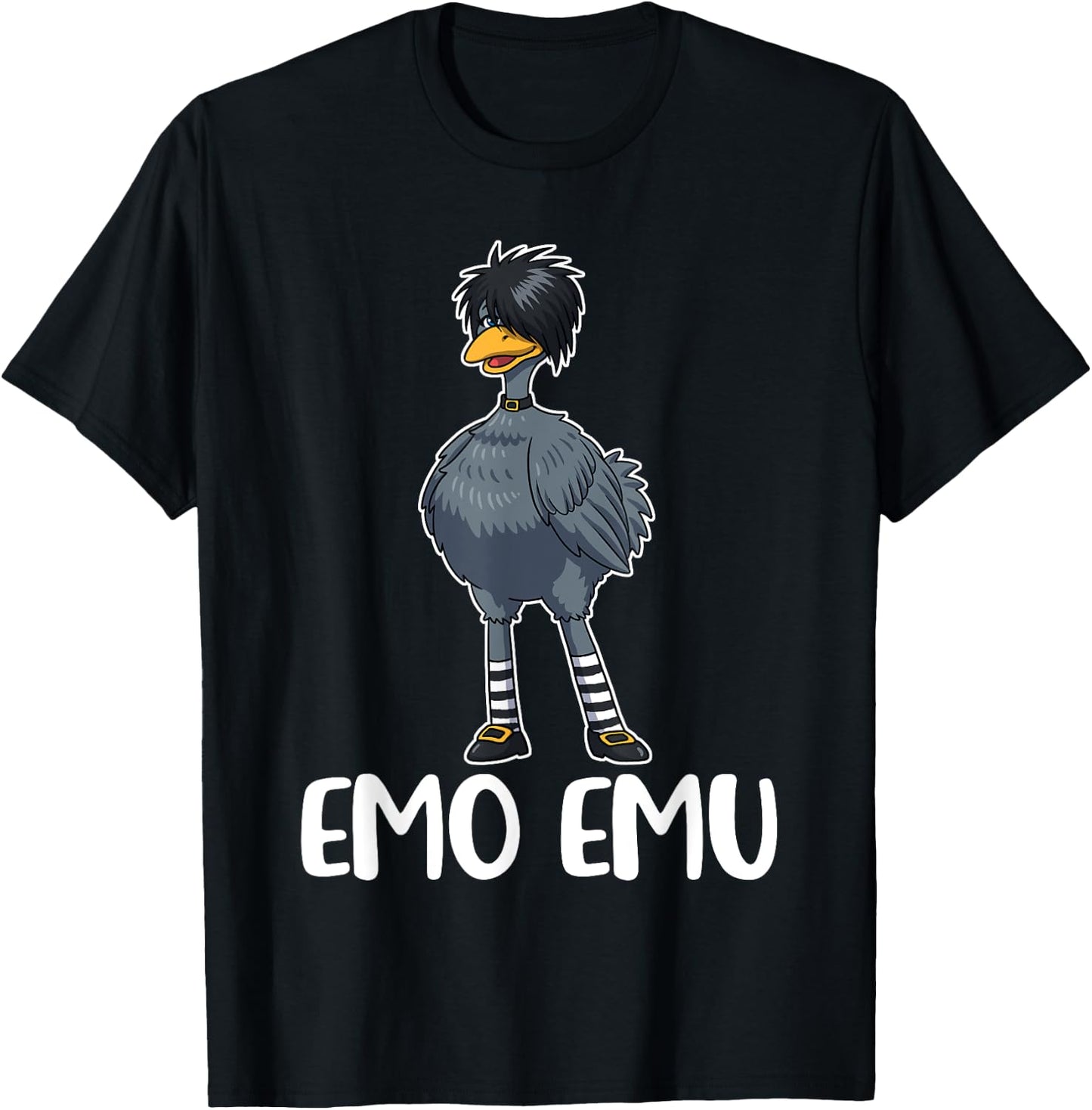 Emo Emu T-Shirt - T-Shirt | Black