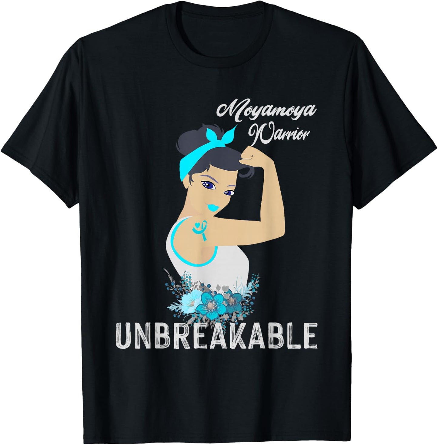 Moyamoya Awareness Unbreakable T-Shirt - T-Shirt | Black