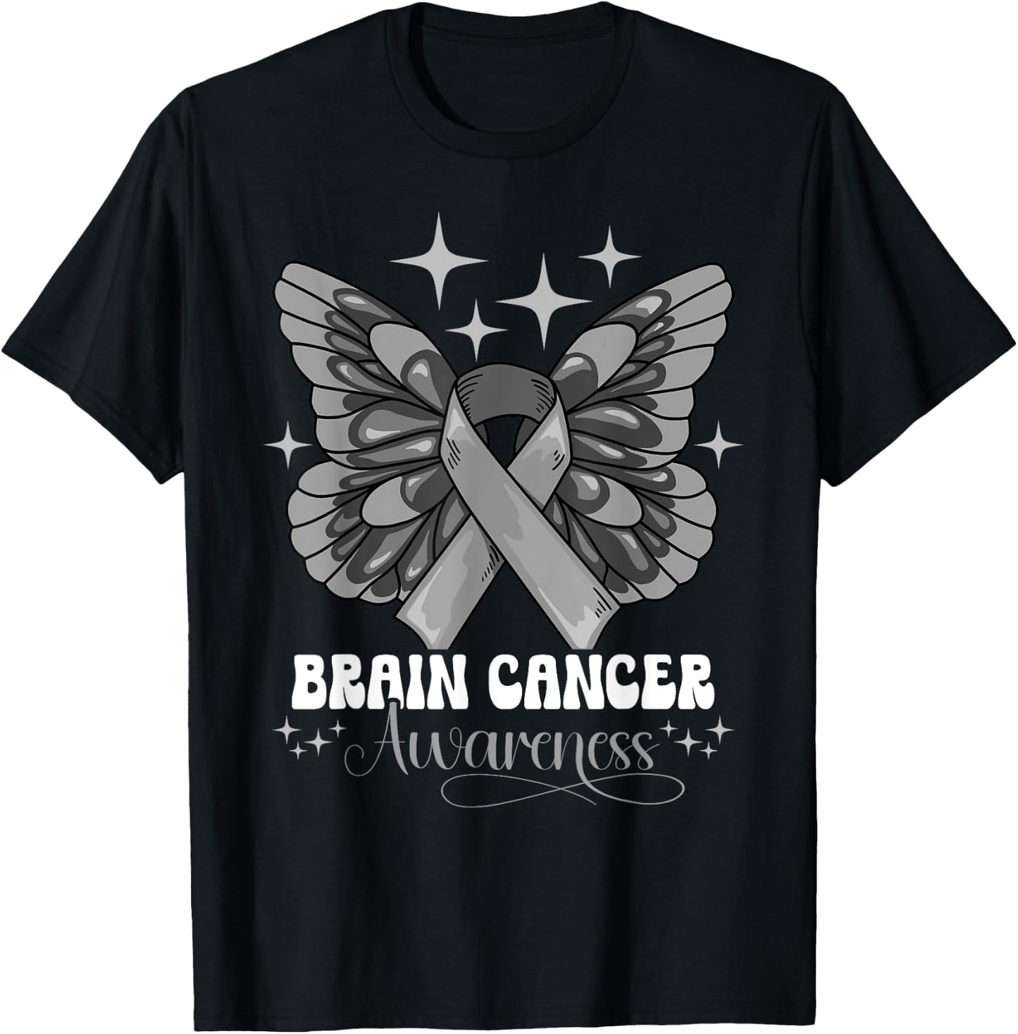 Brain Cancer Awareness T-Shirt - T-Shirt | Black