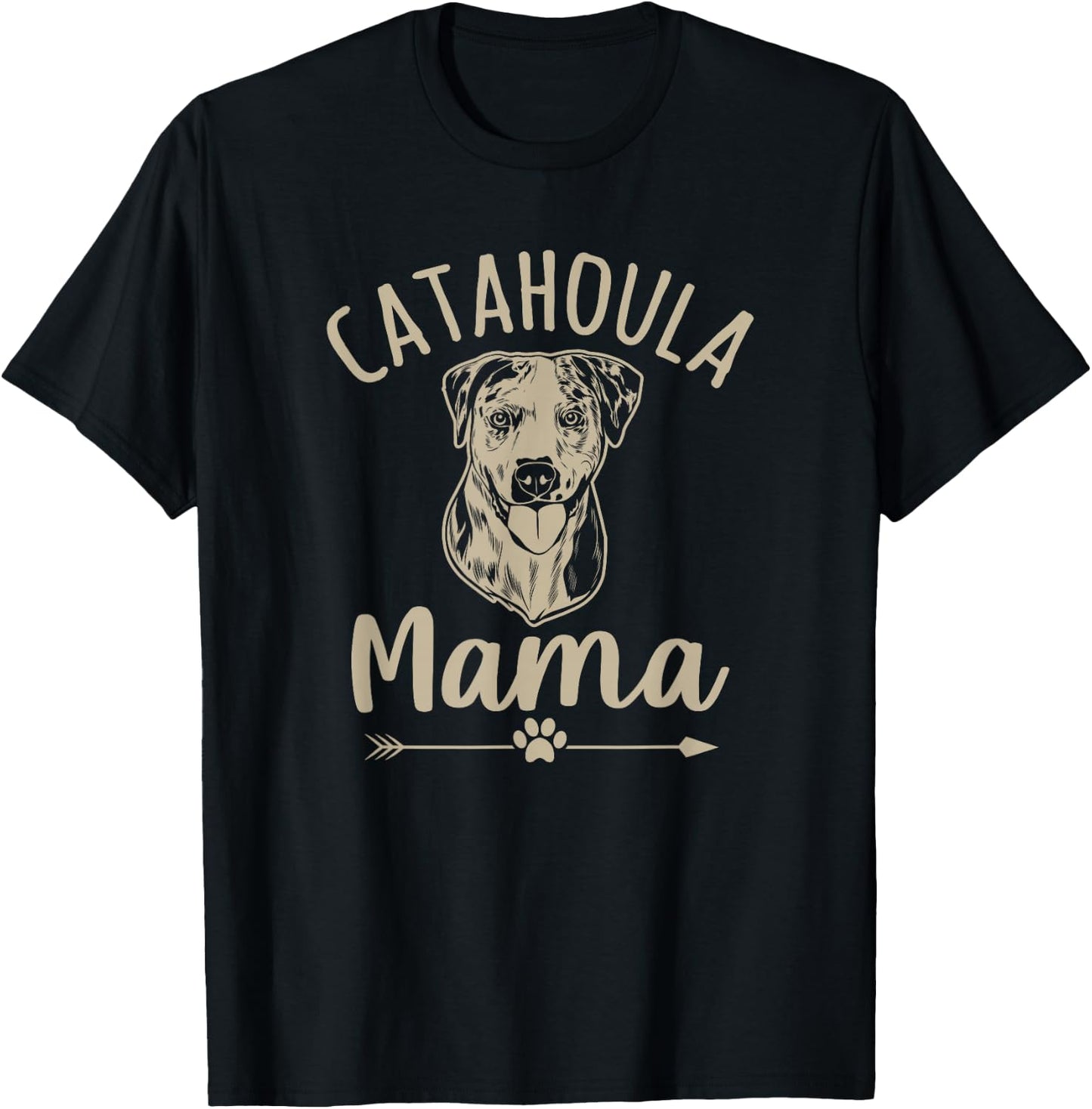 Catahoula Mama Cute Catahoula Leopard Dog Lover T-Shirt - T-Shirt | Black