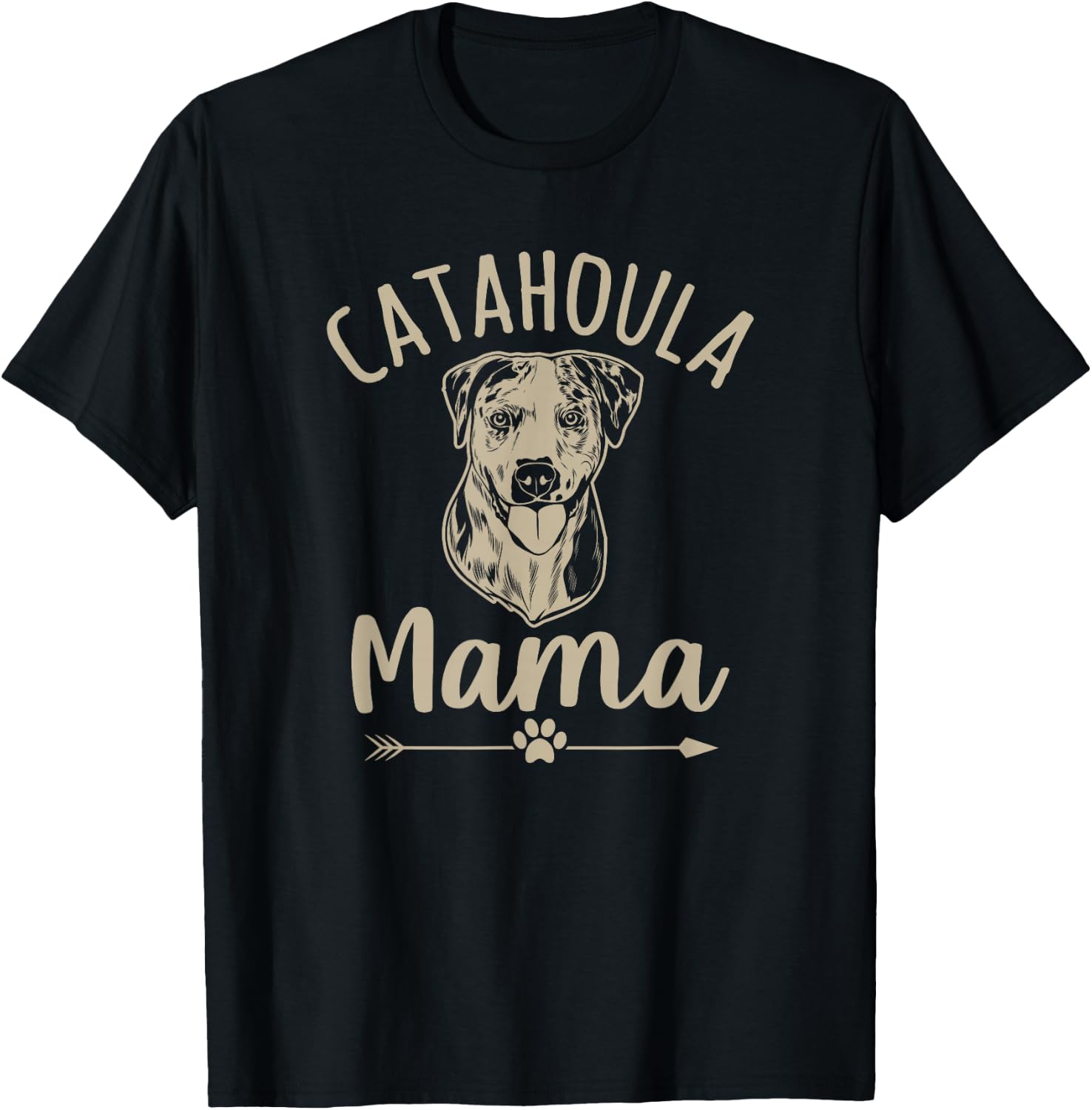 Catahoula Mama Cute Catahoula Leopard Dog Lover T-Shirt - T-Shirt | Black
