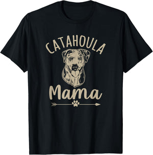 Catahoula Mama Cute Catahoula Leopard Dog Lover T-Shirt - T-Shirt | Black
