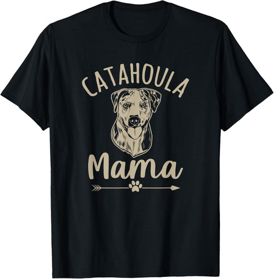 Catahoula Mama Cute Catahoula Leopard Dog Lover T-Shirt - T-Shirt | Black