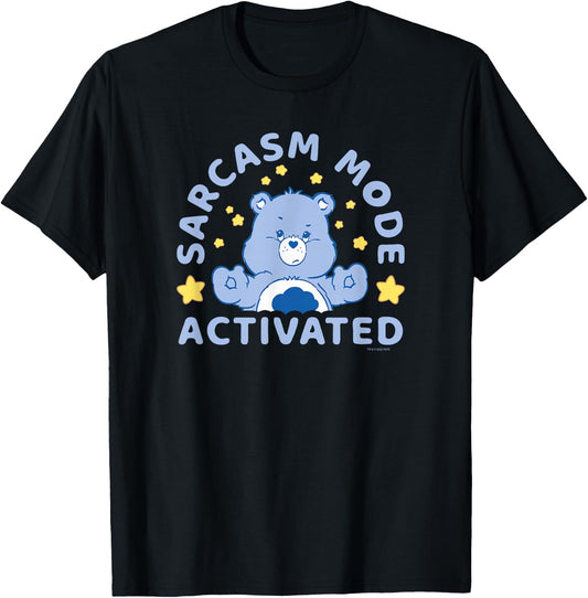 Care Bears Sarcasm Mode Activated Grumpy Bear Vintage T-Shirt - T-Shirt | Black
