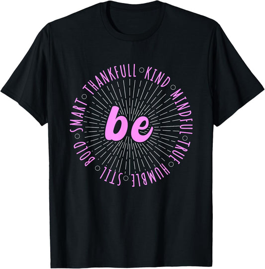 Pink Motivational Quote Positive Saying Life Slogan Pink T-Shirt - T-Shirt | Black