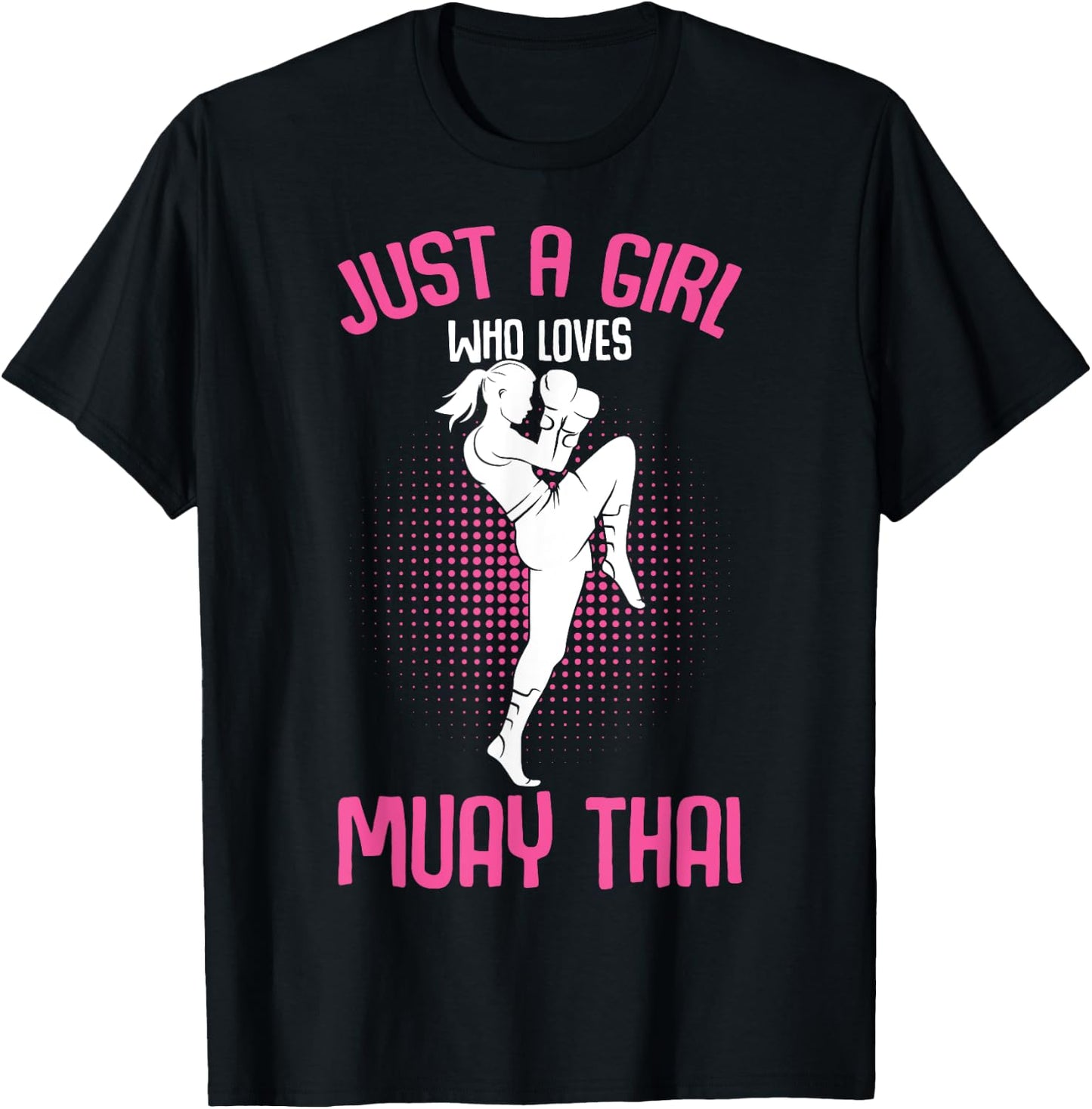 Just a Girl who loves Muay Thai Kids Girls T-Shirt - T-Shirt | Black