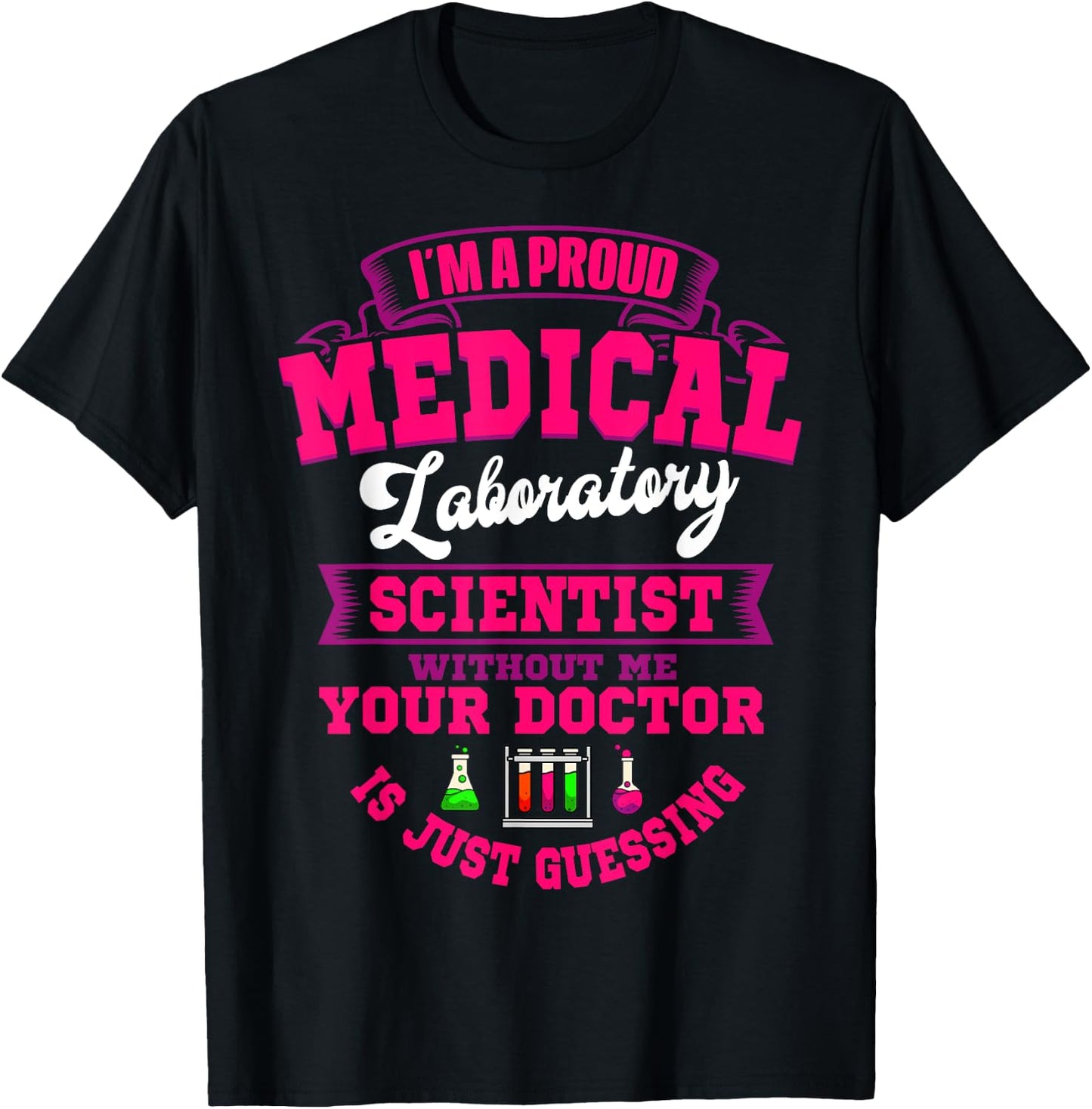 Medical Laboratory Scientist Clinical Technician MLS CLS T-Shirt - T-Shirt | Black