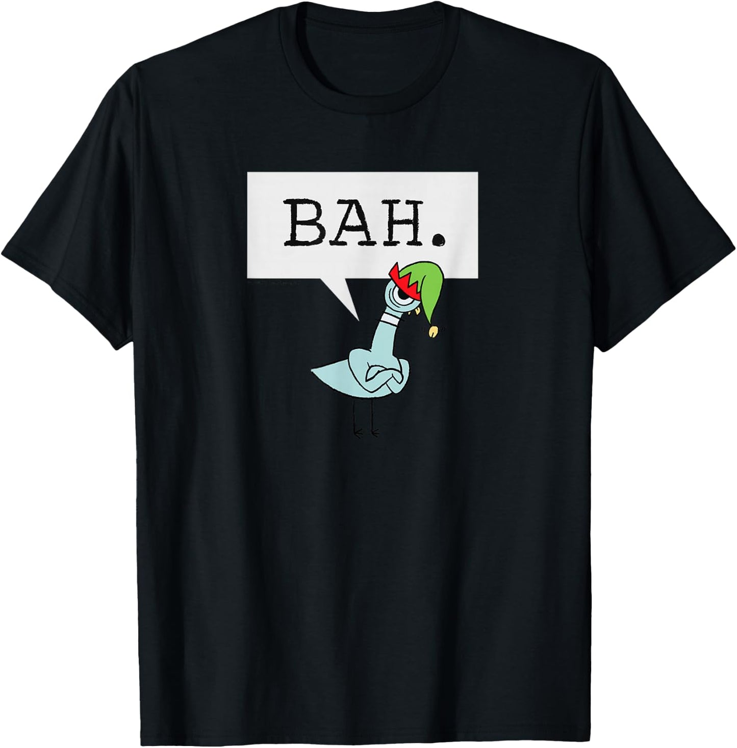 The Pigeon Bah. Christmas Pigeon T-Shirt - T-Shirt | Black