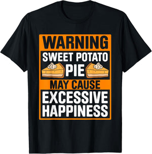 Sweet Potato Pie For Sweet Potato Pie Lover Pie Enthusiast T-Shirt - T-Shirt | Black