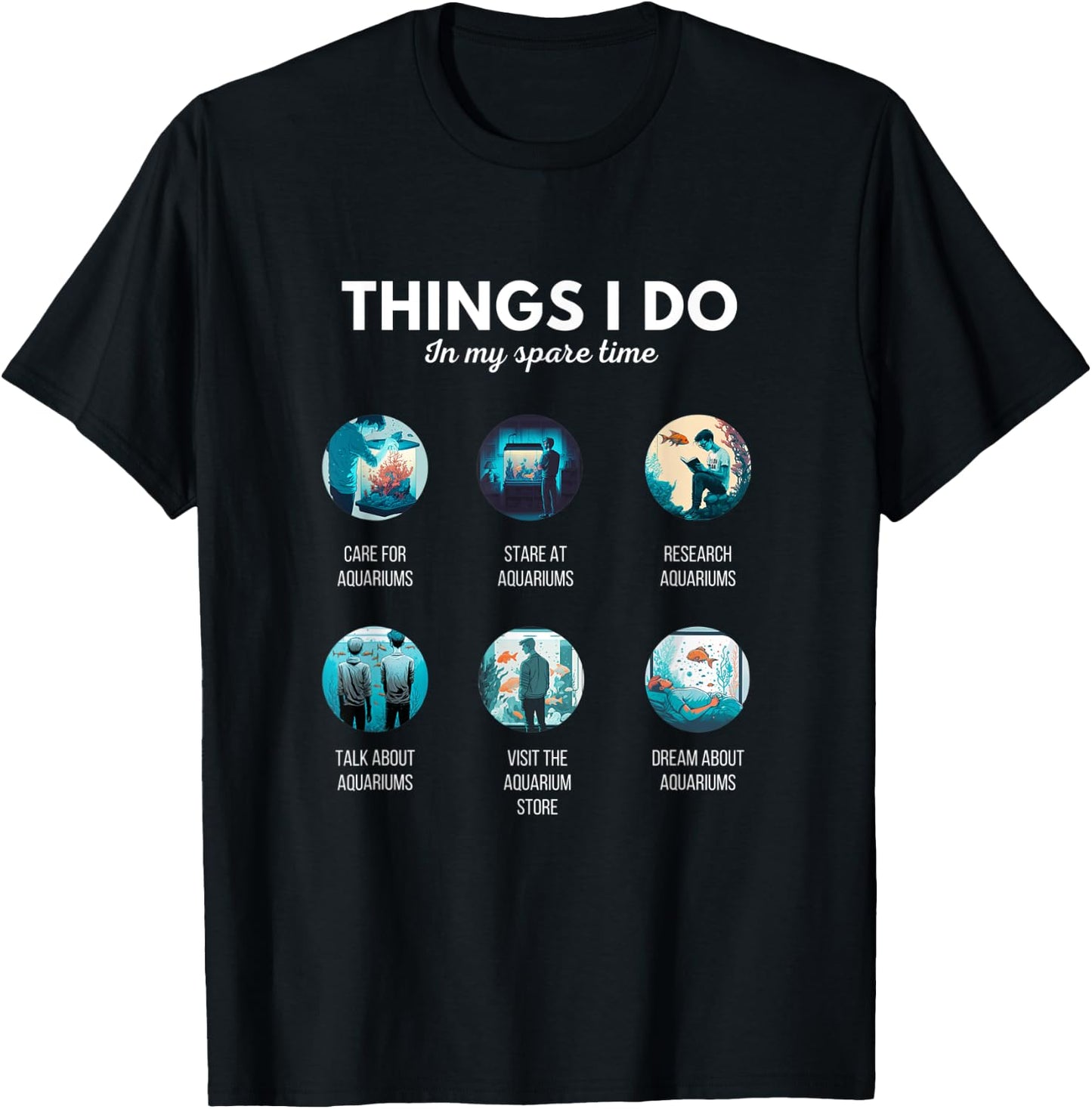 The Addiction Fish Tank Lovers Funny Aquarium Fishkeeping T-Shirt - T-Shirt | Black