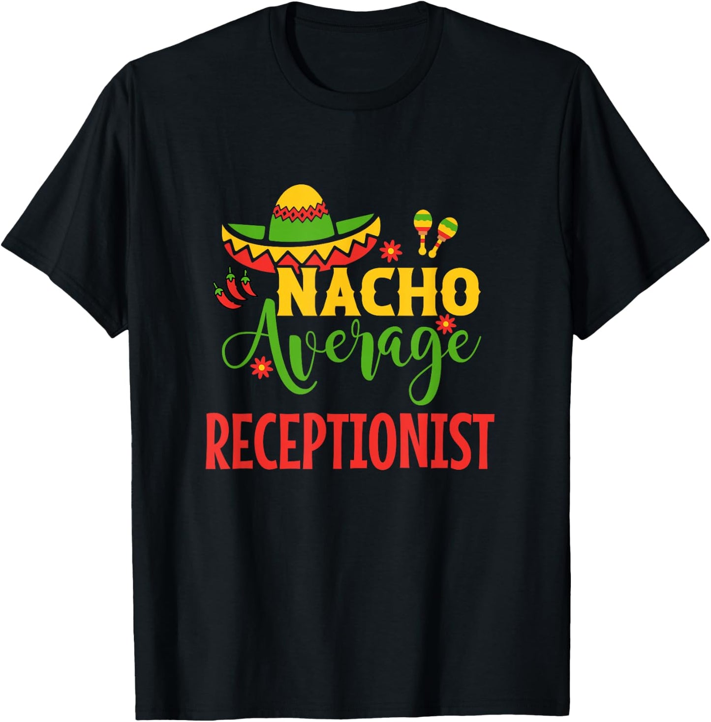 Receptionist Front Desk Office Vet Medical T-Shirt - T-Shirt | Black