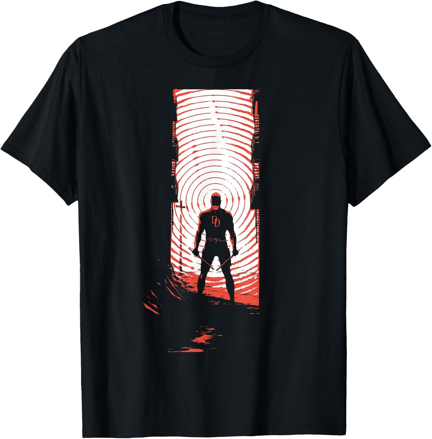 Marvel Daredevil Radar Sense Man Without Fear Variant Cover T-Shirt - T-Shirt | Black
