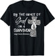 I'm A Survivor Lung Cancer Awareness White Ribbon T-Shirt - T-Shirt | Black