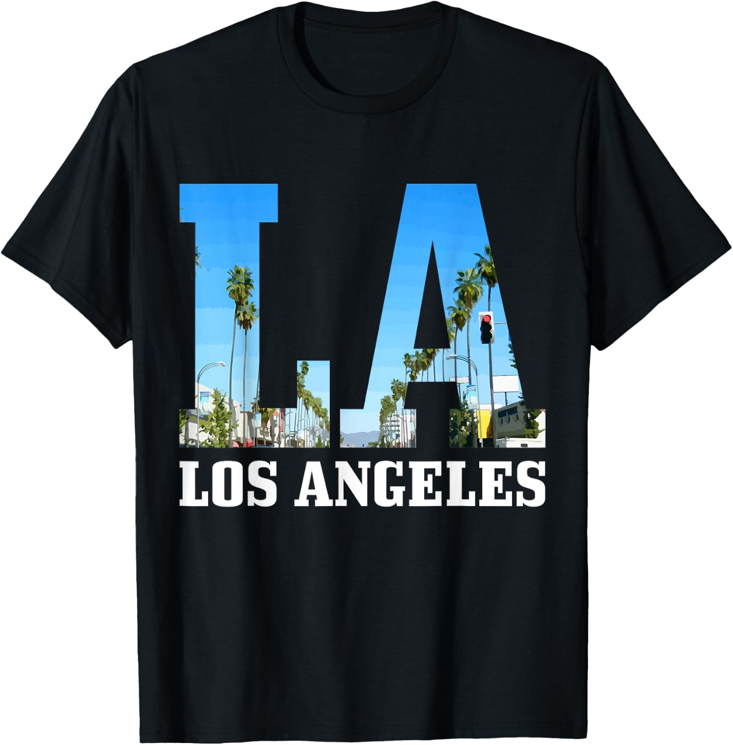 Los Angeles LA Vintage California Los Angeles T-Shirt - T-Shirt | Black
