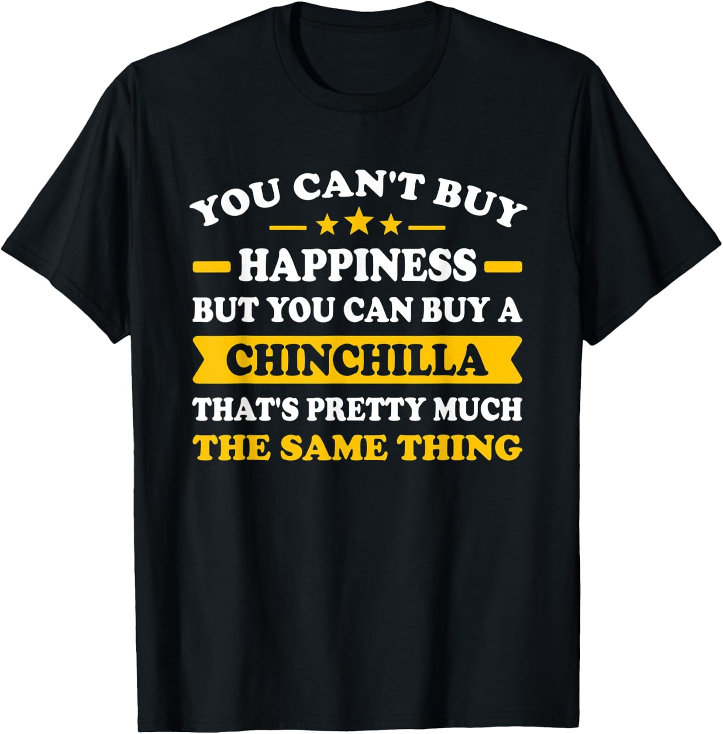 Funny chinchilla lover T-Shirt - T-Shirt | Black