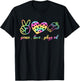 Tie Dye Peace Love Pe Physical Education PE Teacher Phys Ed Men Women Kids T-Shirt - T-Shirt | Black