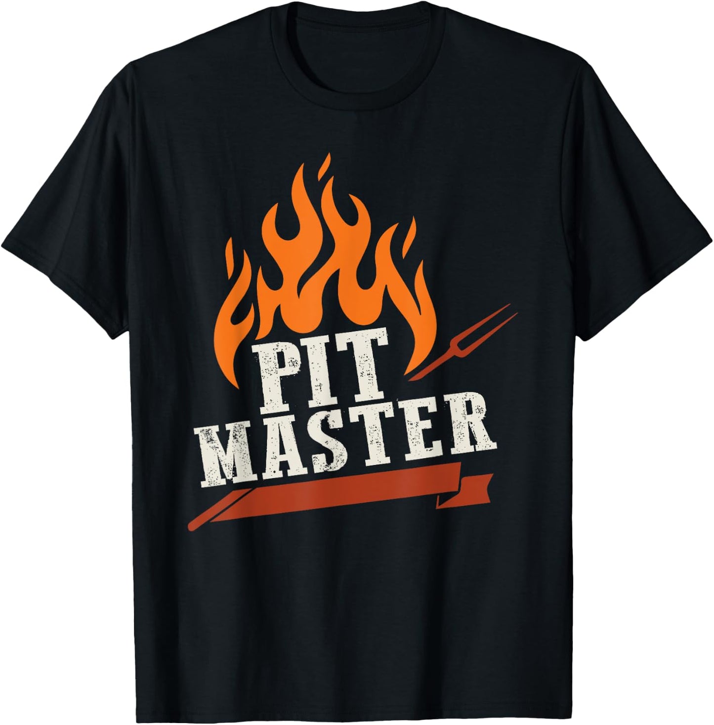 Cool Pit Master Dad Grilling BBQ T-Shirt - T-Shirt | Black