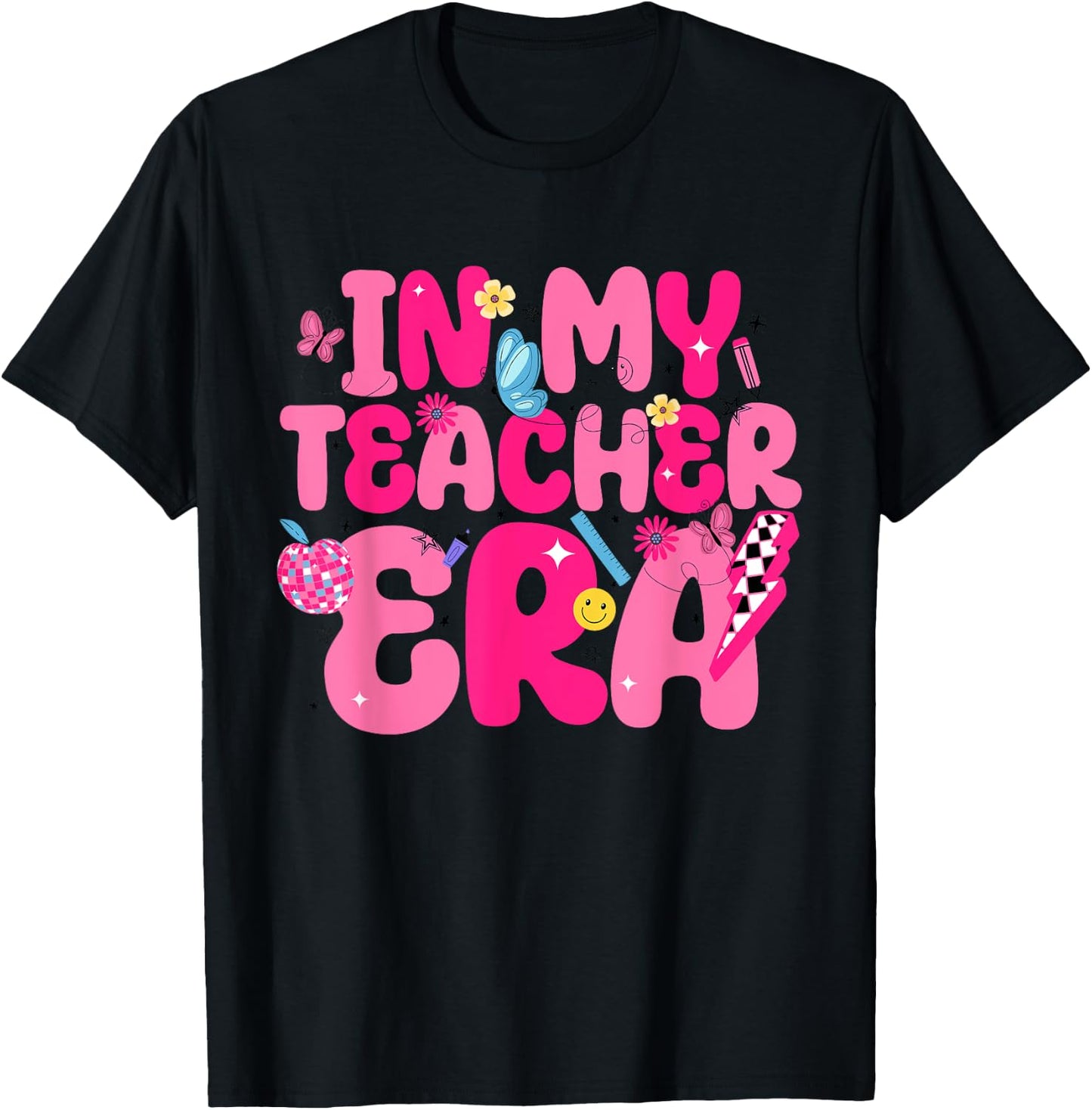 In My Teacher Era First Day Of School Back To School Retro Women T-Shirt - T-Shirt | Black
