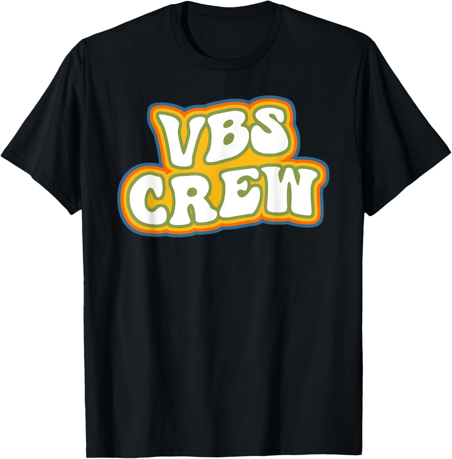 Retro I Love VBS 2025 Vacation Bible School VBS Crew T-Shirt - T-Shirt | Black