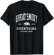 Retro Great Smoky Mountains National Park Hiking T-Shirt - T-Shirt | Black