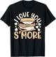 I Love You Smore Camper Camping Campfire Marshmallow T-Shirt - T-Shirt | Black