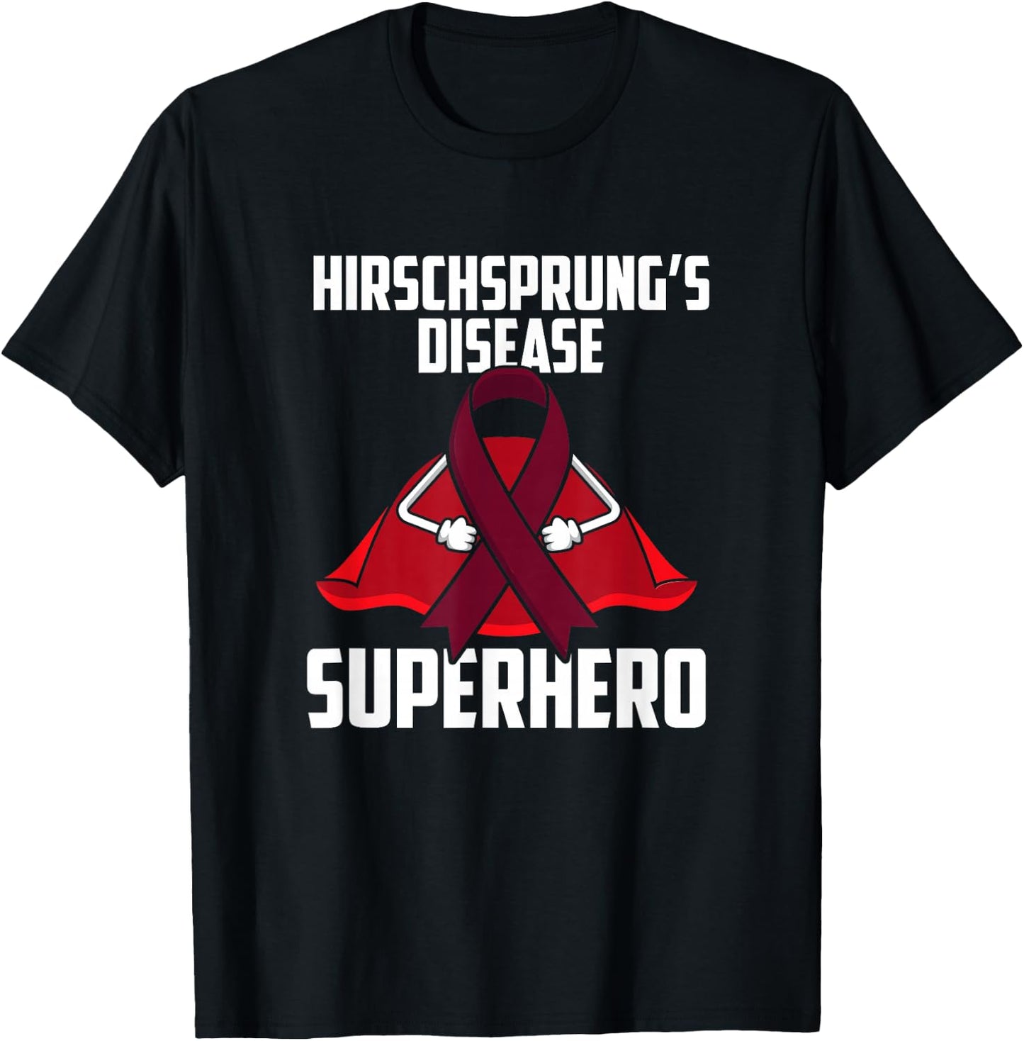 Hirschsprung’s Disease Superhero Survivor Warrior Fighter T-Shirt - T-Shirt | Black