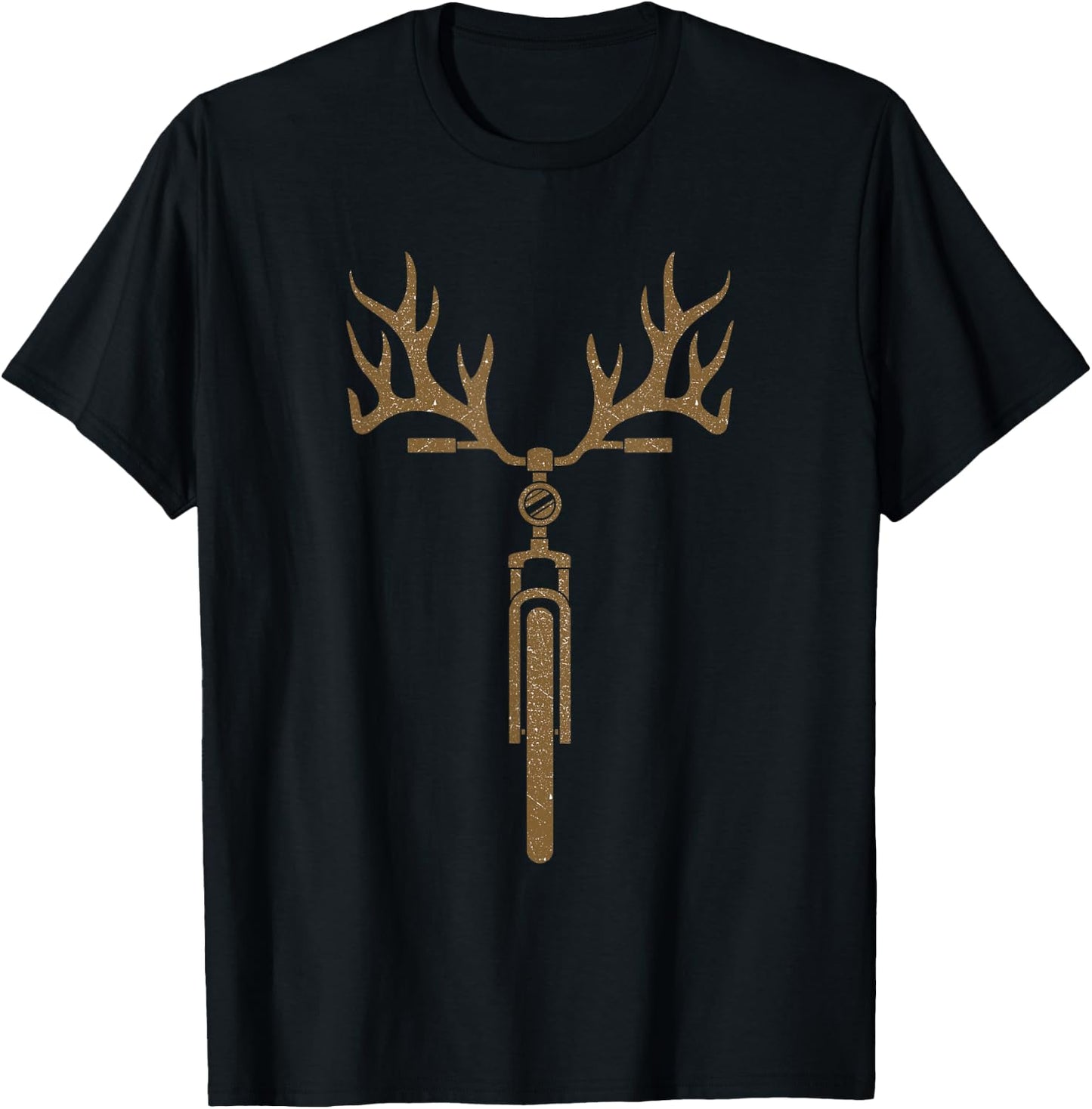 Bike Deer T-Shirt - T-Shirt | Black