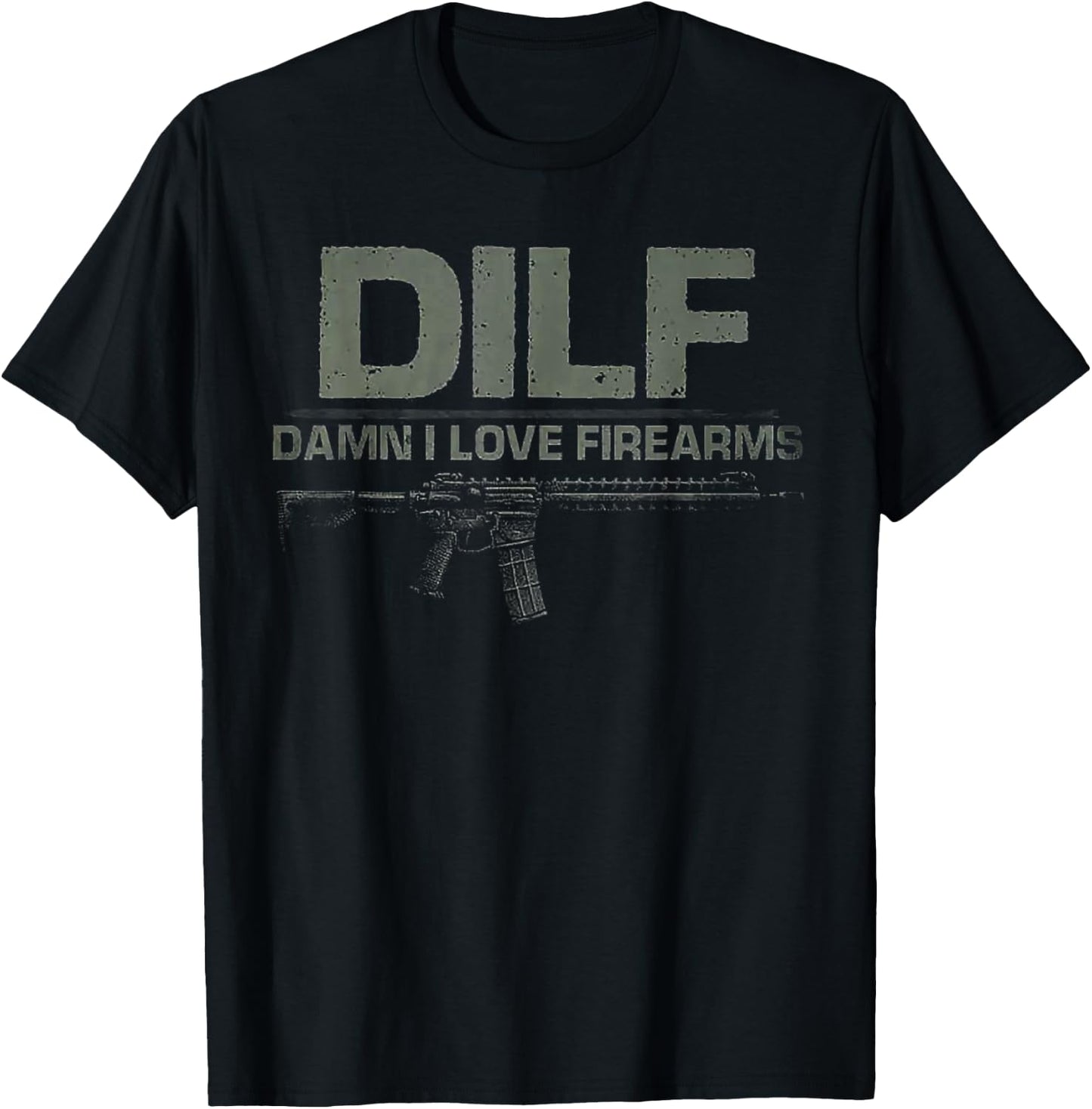 Damn I Love Firearms T-Shirt - T-Shirt | Black