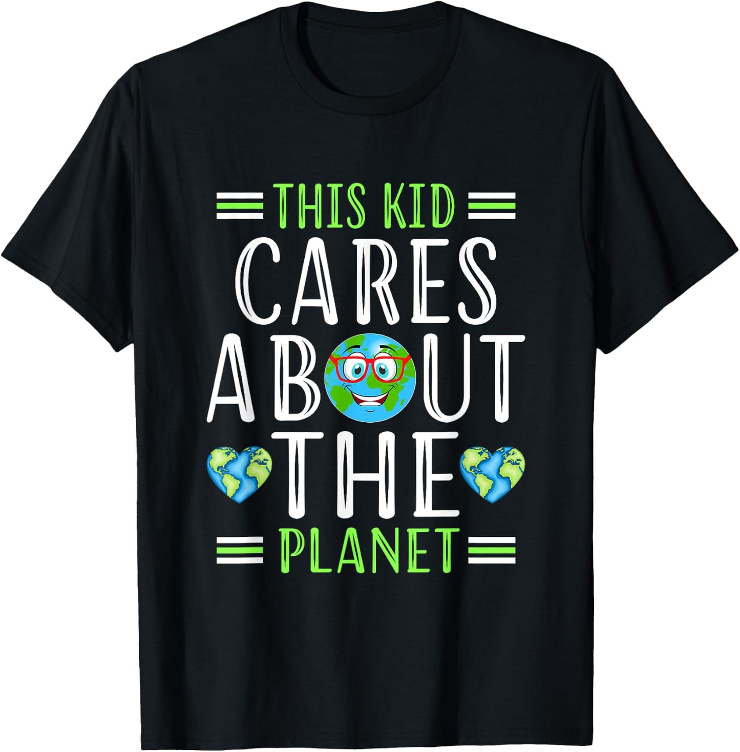 recycle This Kid Cares Planet Save World Hour Earth Day T-Shirt - T-Shirt | Black